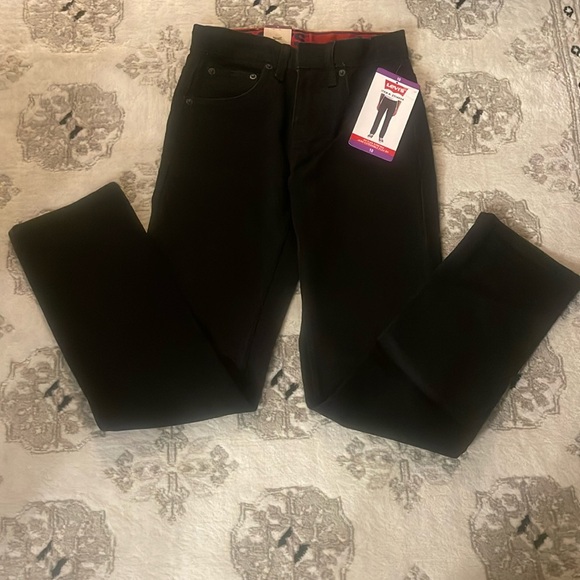 Youth Sz 10 Levi's Black Denim Jeans Boy/Girl - Picture 4 of 10